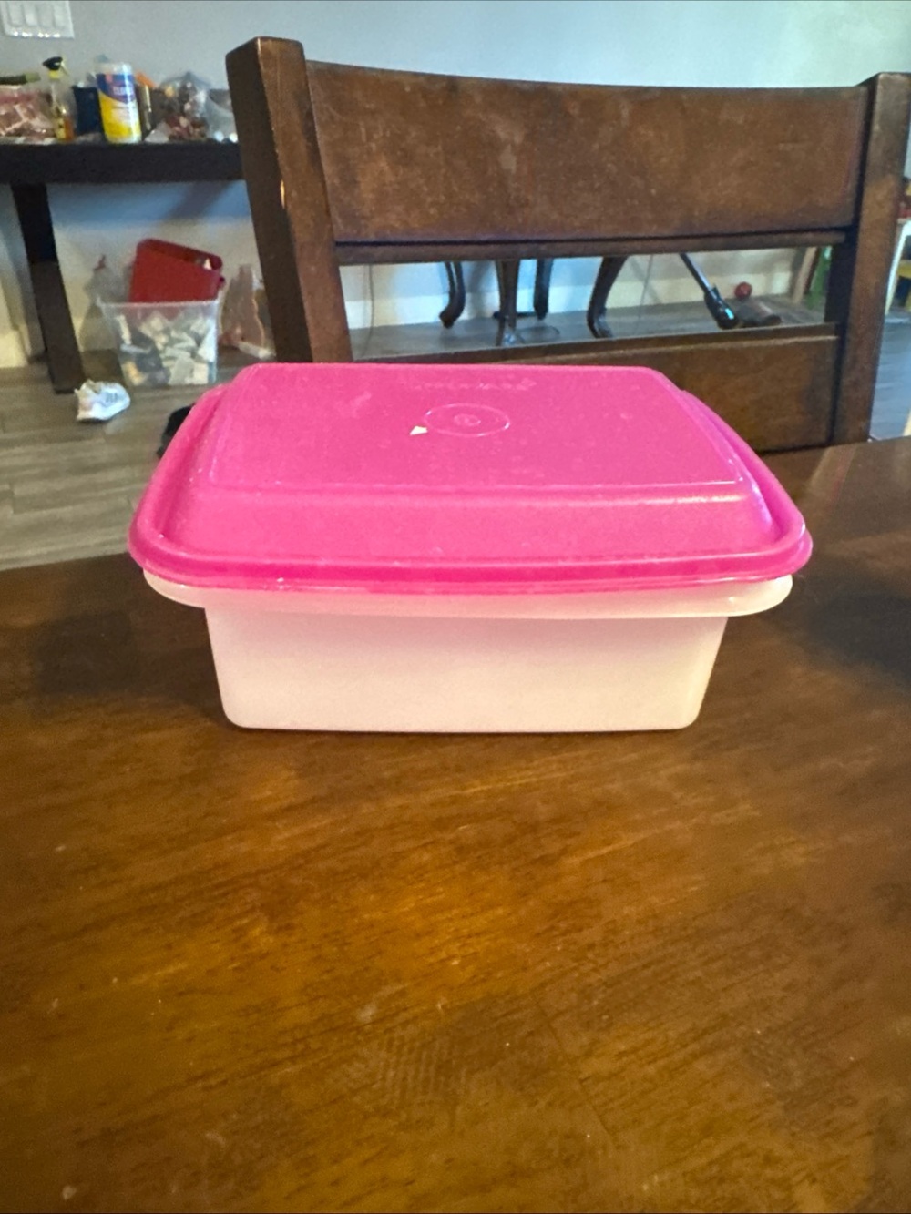 Tupperware Pink Food Storage Container with Lid - Home Kitchen